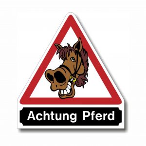 aufkleber pferdetransport 1